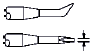 1124-0016 kärkielementti 1.2mm taivutettu